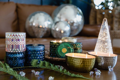 Mistletoe & Holly 15oz Shimmer Candle 2 wick - Bria Blair Creative