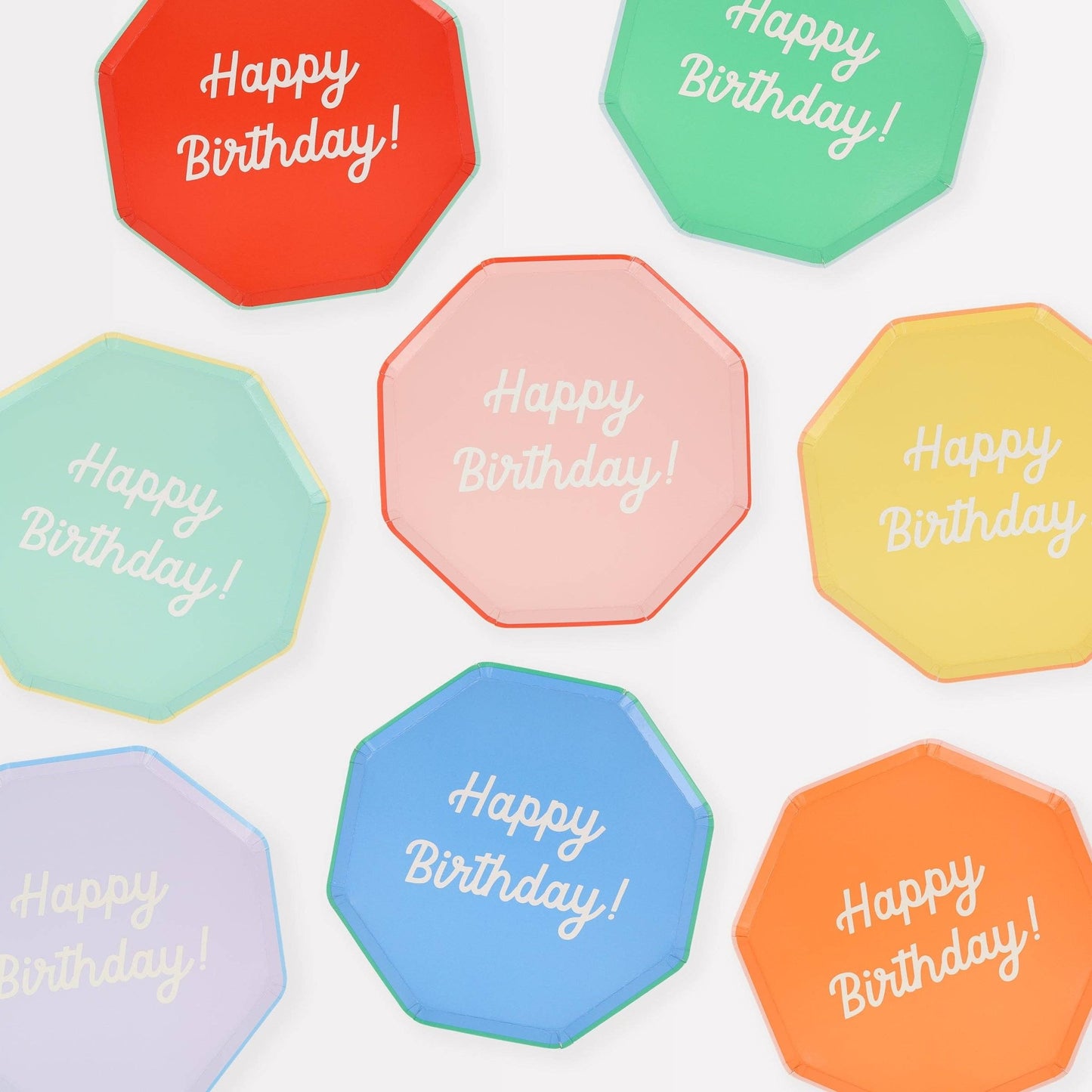 Mixed Happy Birthday Side Plates - Bria Blair Creative