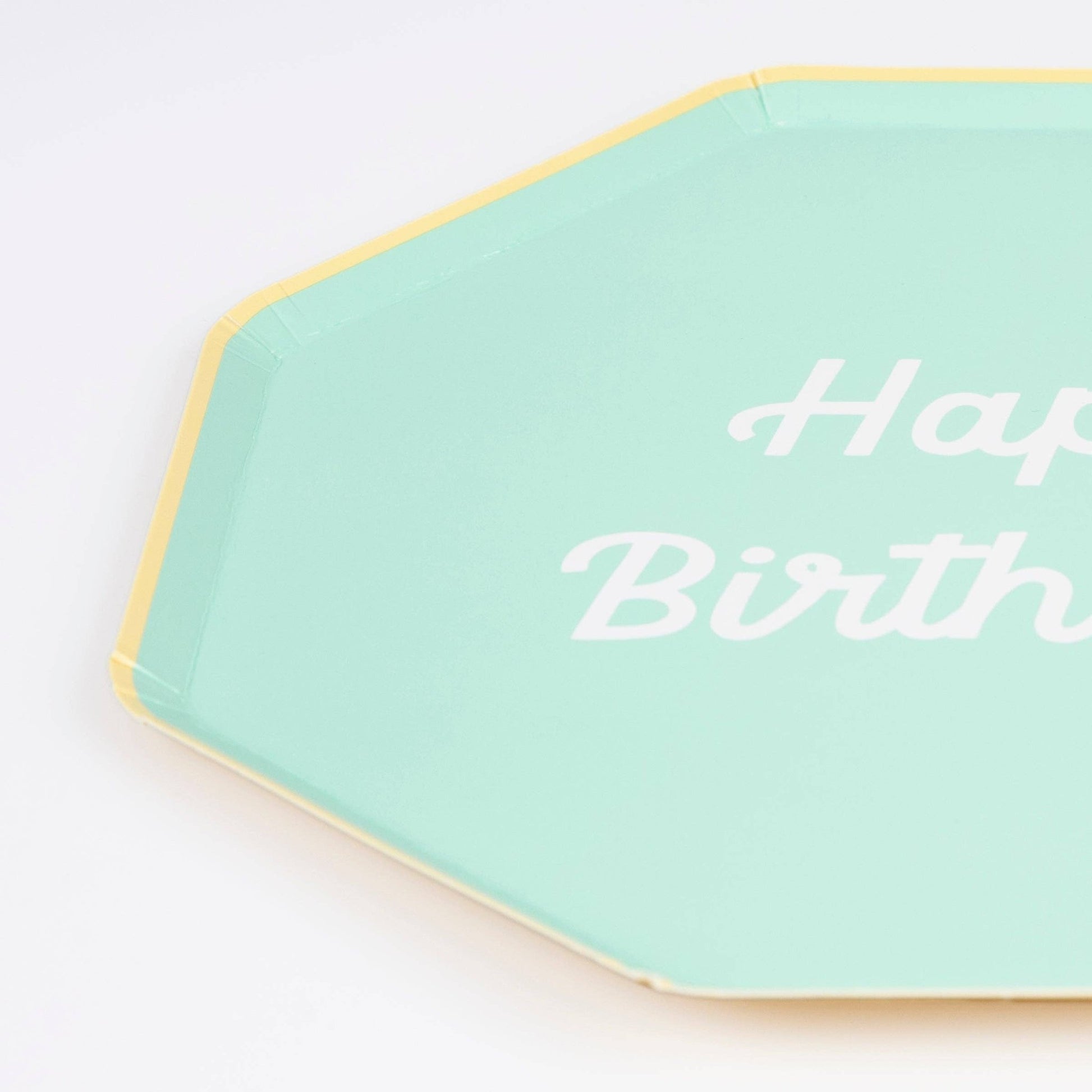 Mixed Happy Birthday Side Plates - Bria Blair Creative