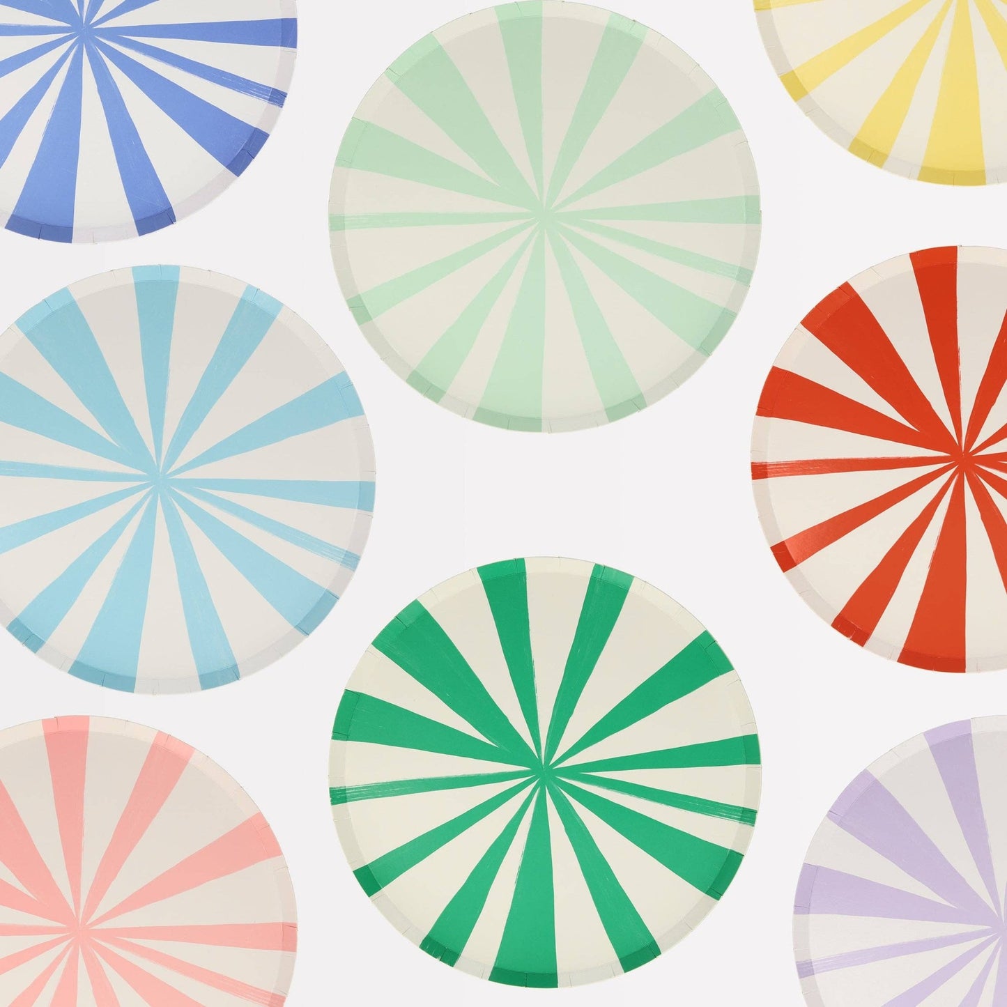 Mixed Stripe Side Plates - Bria Blair Creative