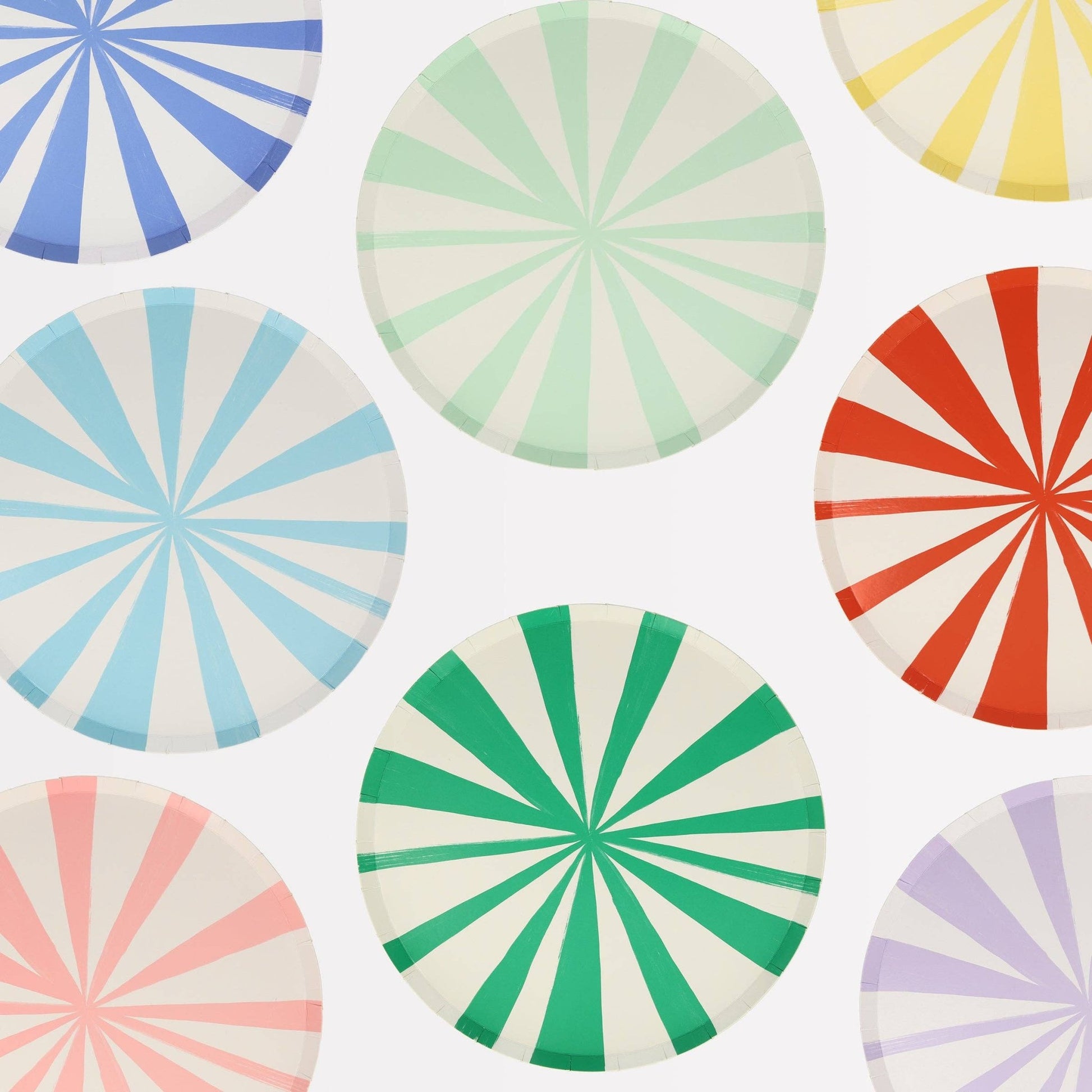 Mixed Stripe Side Plates - Bria Blair Creative