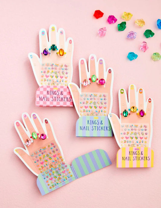 Mud Pie Rings and Nail Stickers - Bria Blair Creative