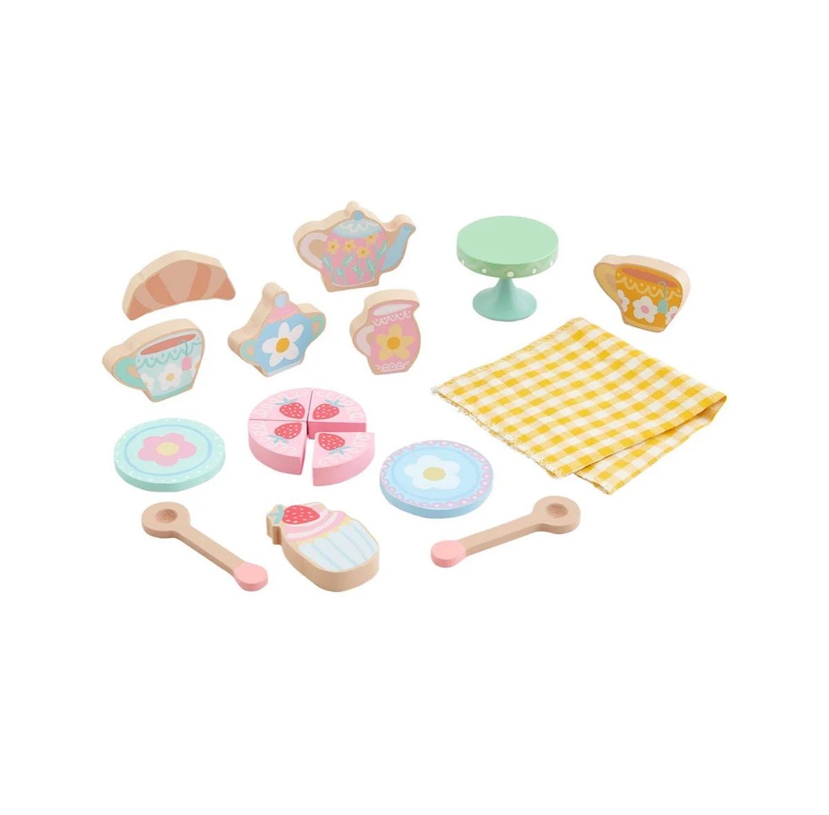 Mud Pie Wood Tea Party Toy Set - Bria Blair Creative