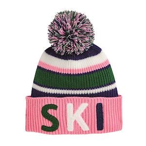 MudPie ski beanie pink - Bria Blair Creative