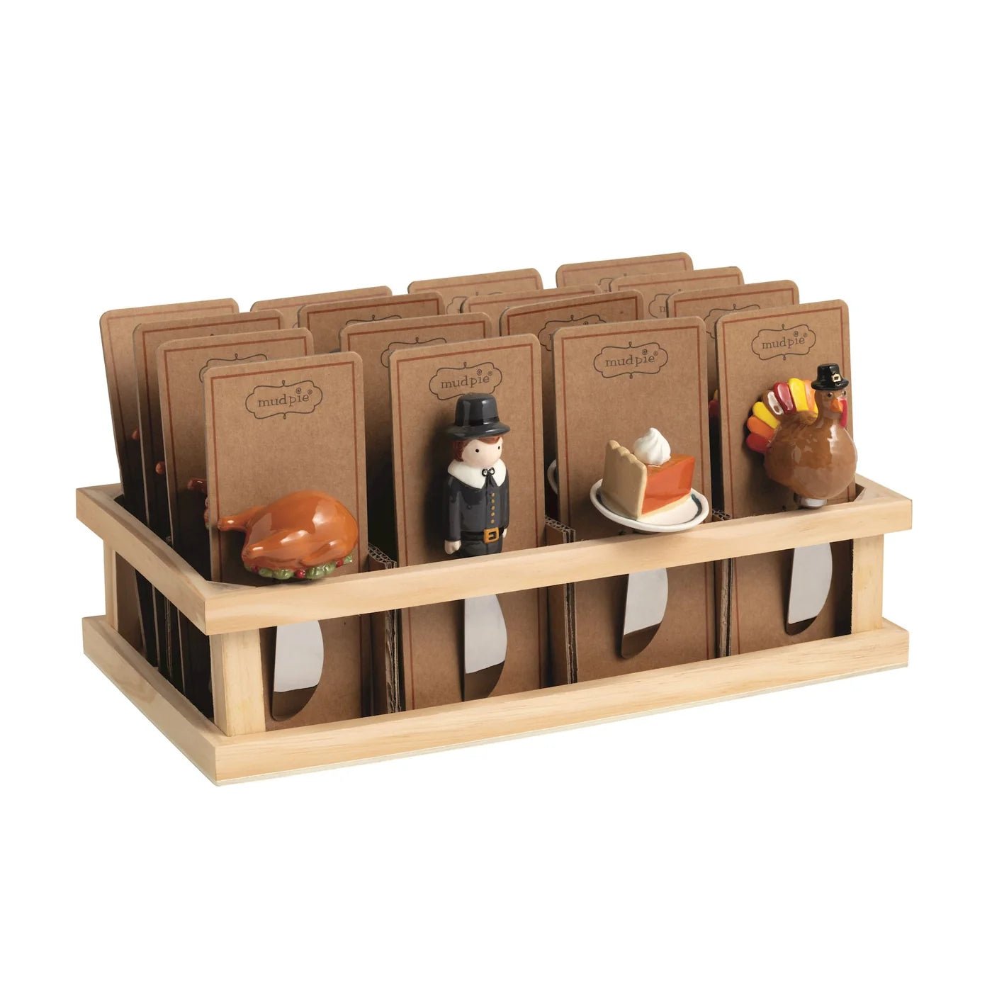 MudPie Thanksgiving Pilgrim spreader - Bria Blair Creative