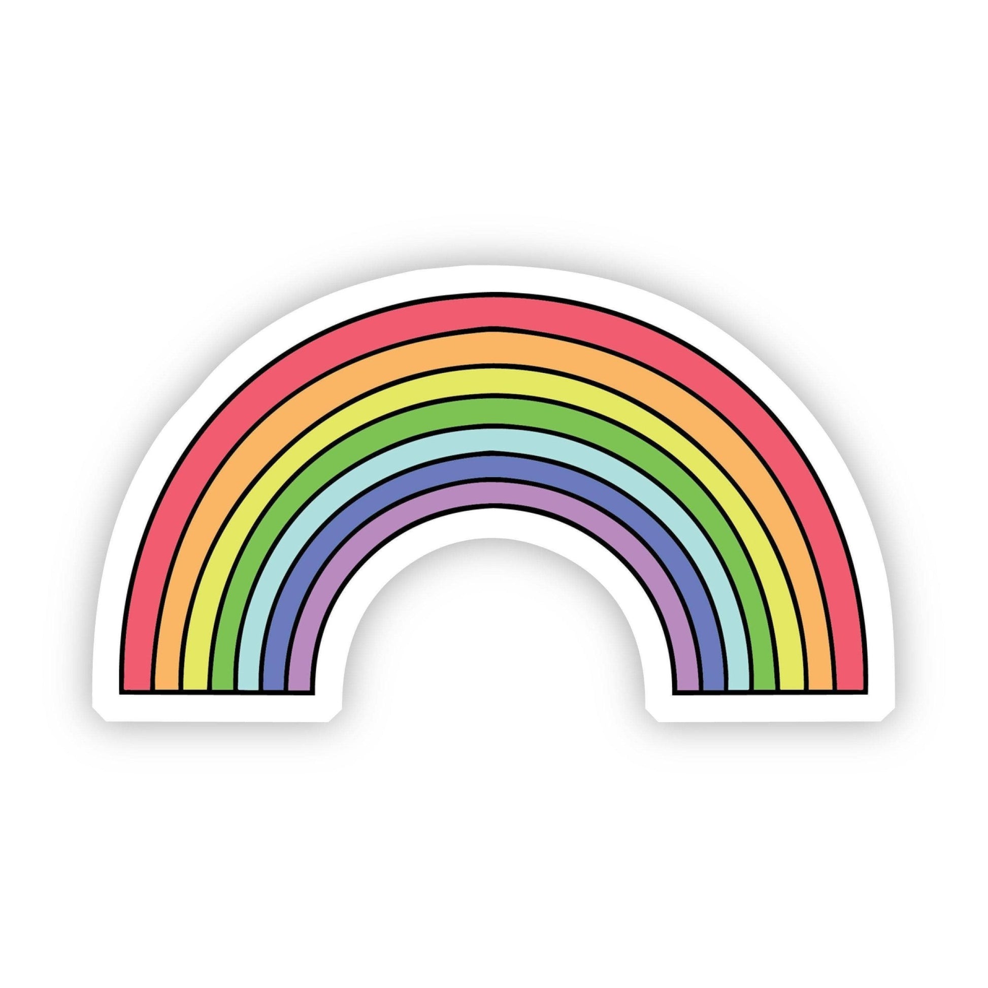 Multicolor Rainbow Aesthetic Sticker - Bria Blair Creative
