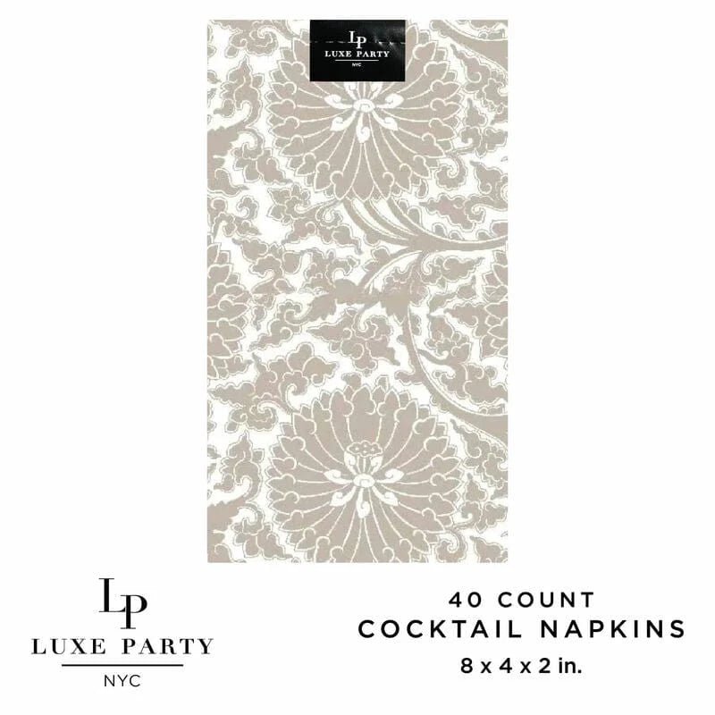 Natural Paper Dinner Napkins | 40 Napkins: 40 Beverage Napkins - 4.5" x 7.75" - Bria Blair Creative