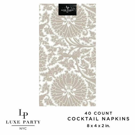 Natural Paper Dinner Napkins | 40 Napkins: 40 Beverage Napkins - 4.5" x 7.75" - Bria Blair Creative