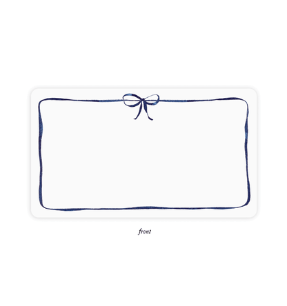 Navy Bow Little Notes® – Boxed Set of 85 Mini Notecards - Bria Blair Creative