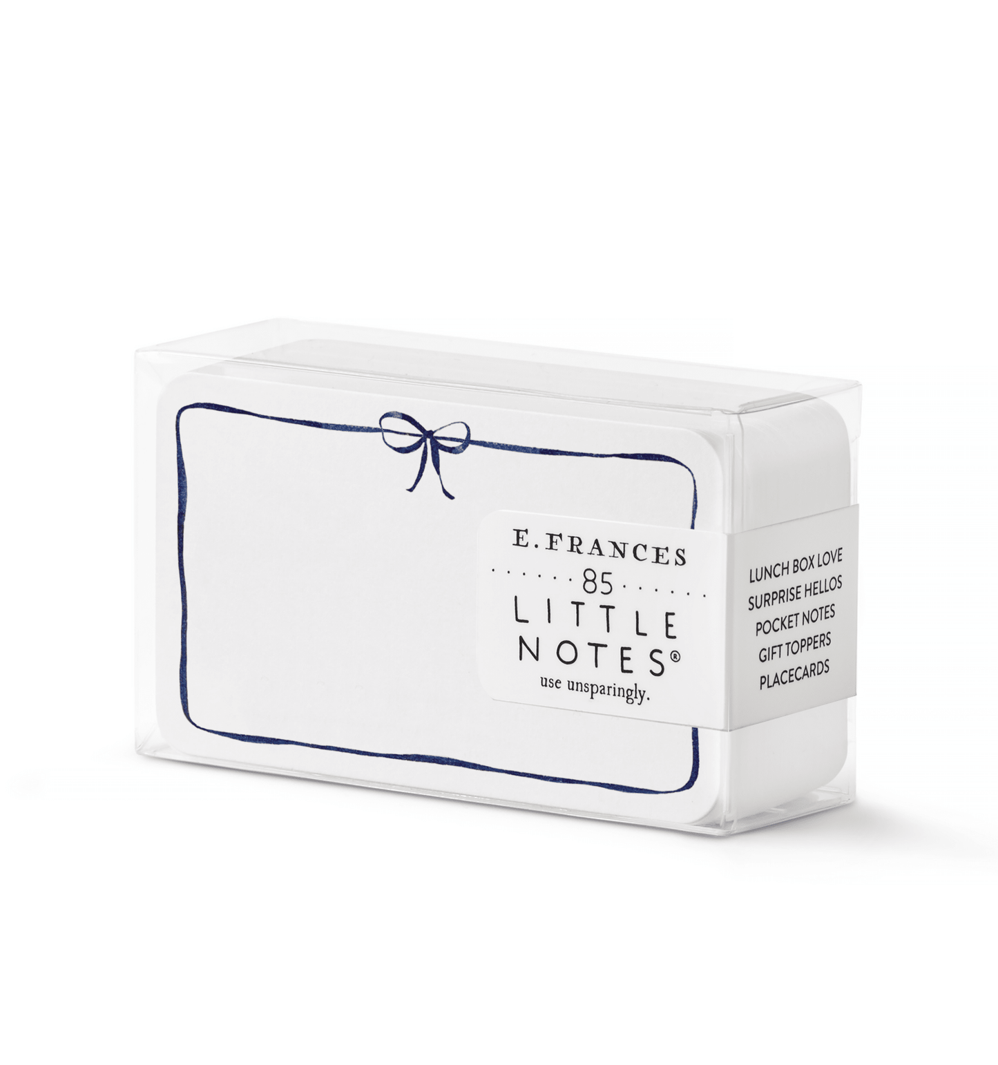 Navy Bow Little Notes® – Boxed Set of 85 Mini Notecards - Bria Blair Creative