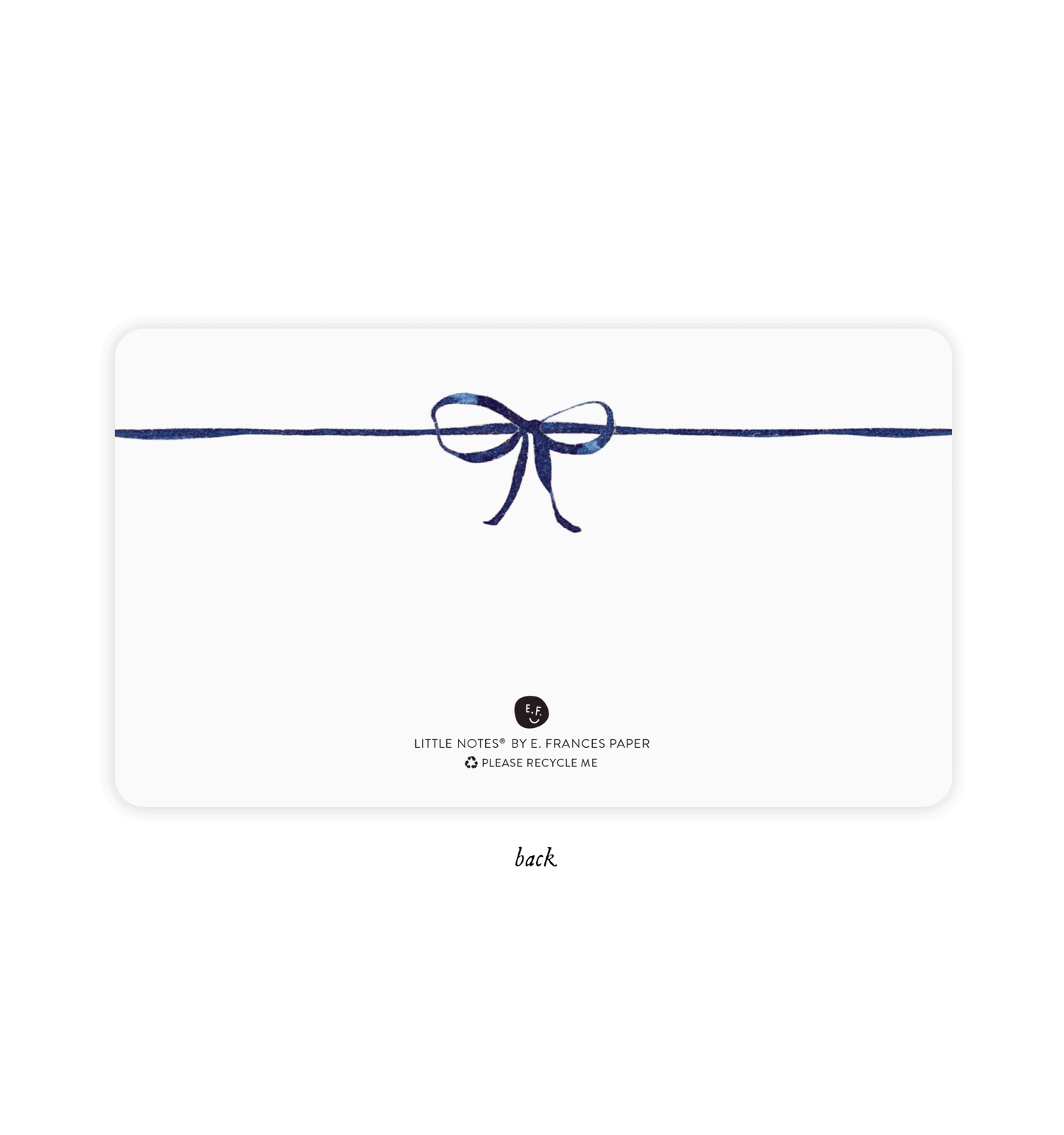 Navy Bow Little Notes® – Boxed Set of 85 Mini Notecards - Bria Blair Creative