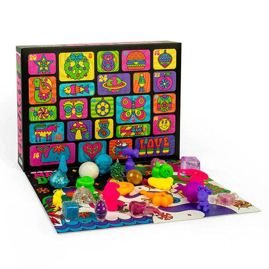 Nee Doh Squishmas Groovy Glob 2025 Fidget Toy Advent Calendar (24pc) - Bria Blair Creative