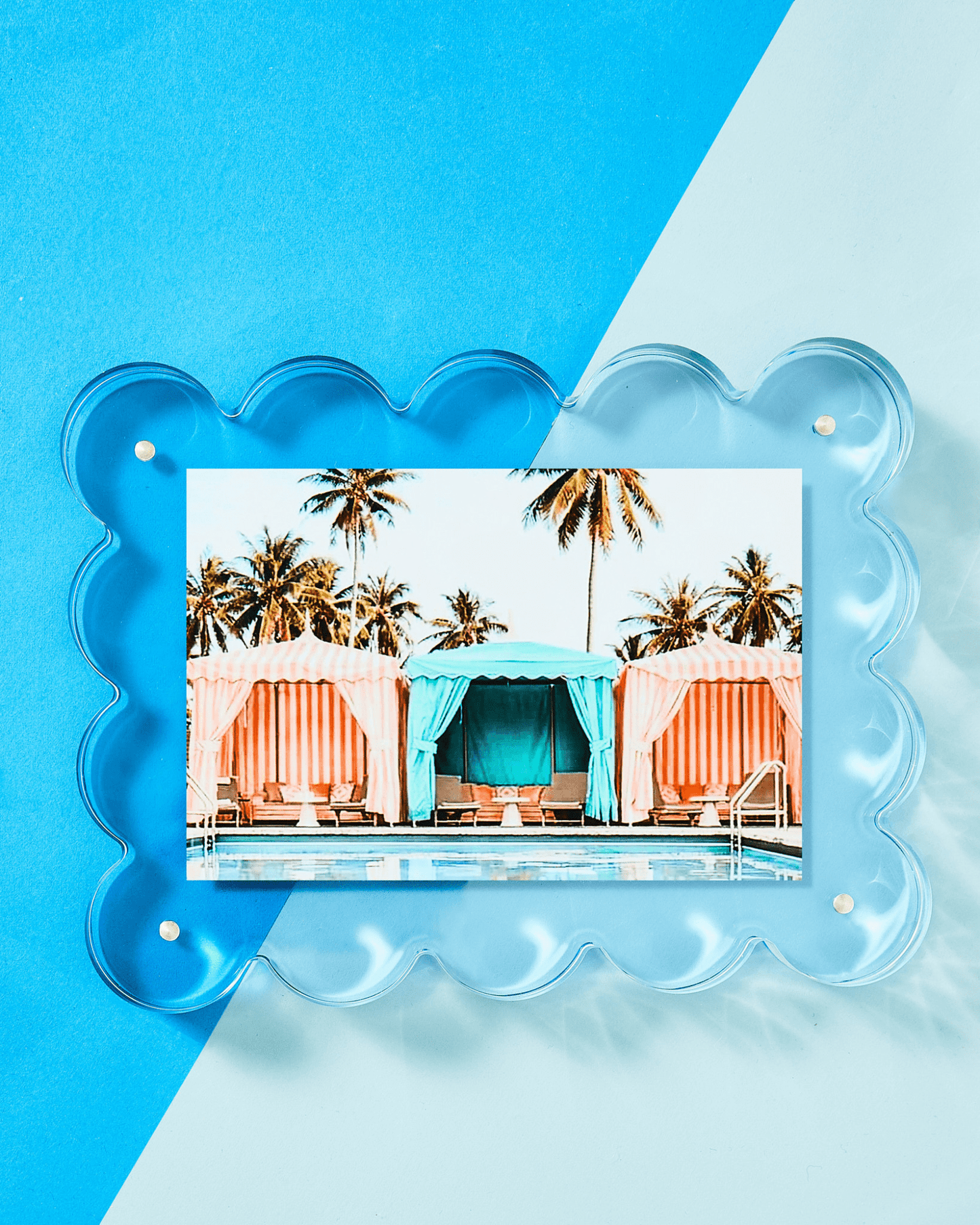 Neon Blue Acrylic Picture Frame - Bria Blair Creative