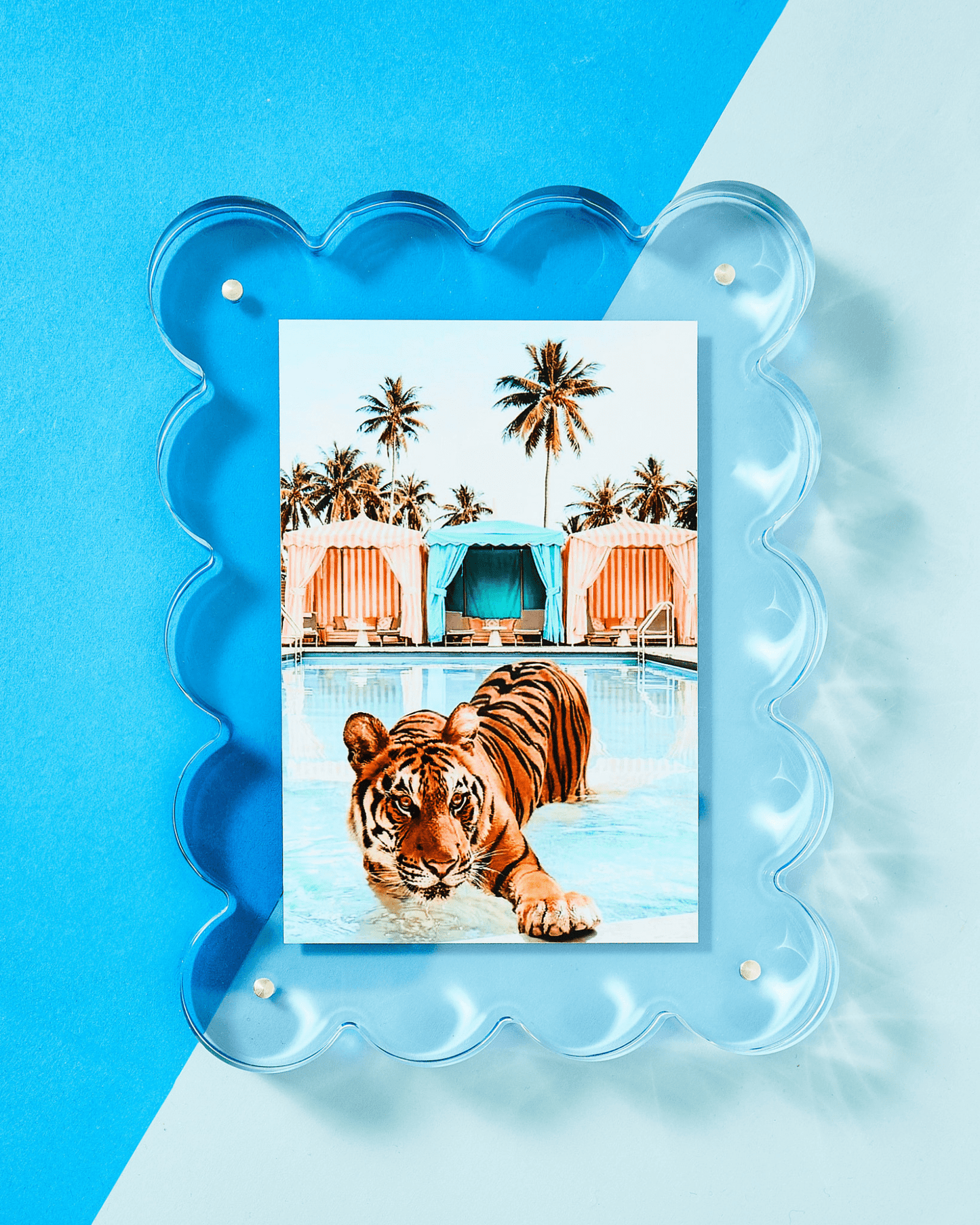 Neon Blue Acrylic Picture Frame - Bria Blair Creative