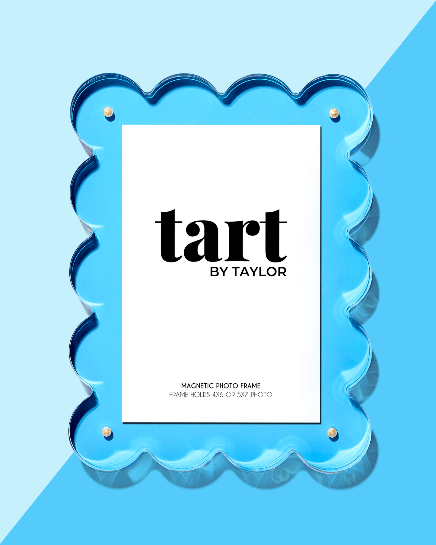 Neon Blue Acrylic Picture Frame - Bria Blair Creative