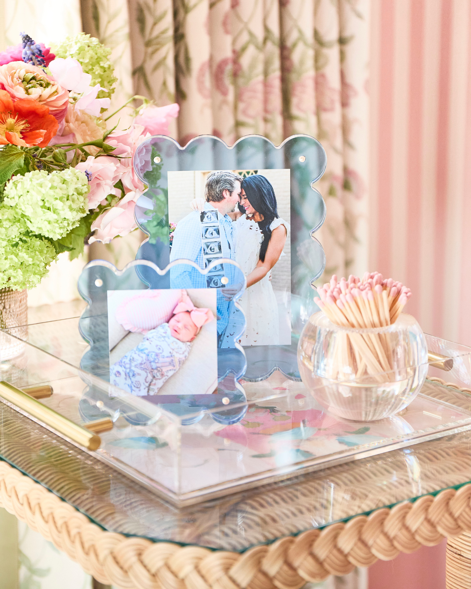 Neon Blue Acrylic Picture Frame - Bria Blair Creative