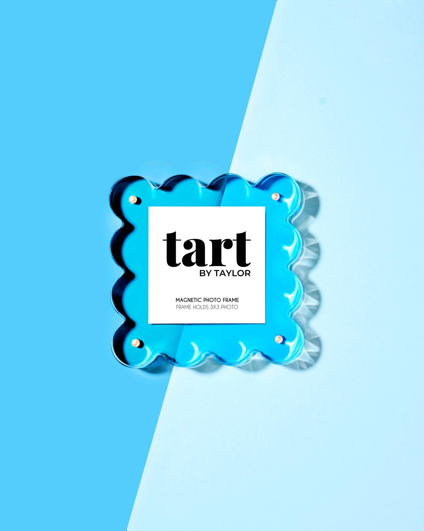Neon Blue Mini Acrylic Picture Frame - Bria Blair Creative