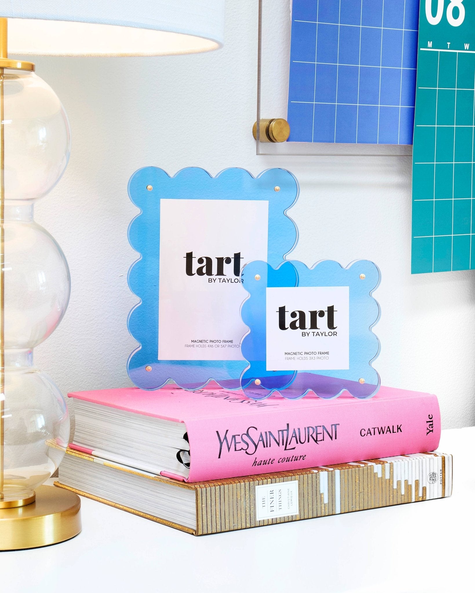 Neon Blue Mini Acrylic Picture Frame - Bria Blair Creative