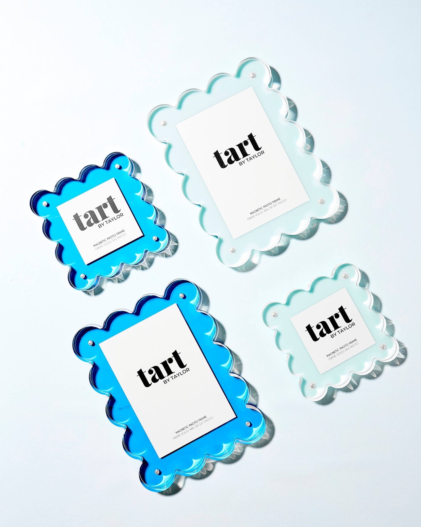 Neon Blue Mini Acrylic Picture Frame - Bria Blair Creative