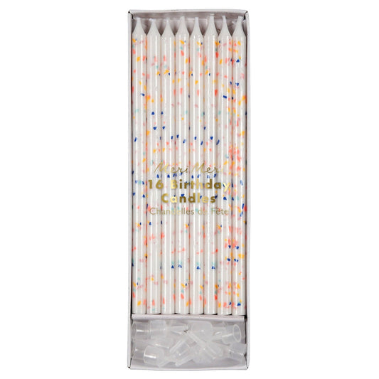 Neon Confetti Candles - Bria Blair Creative