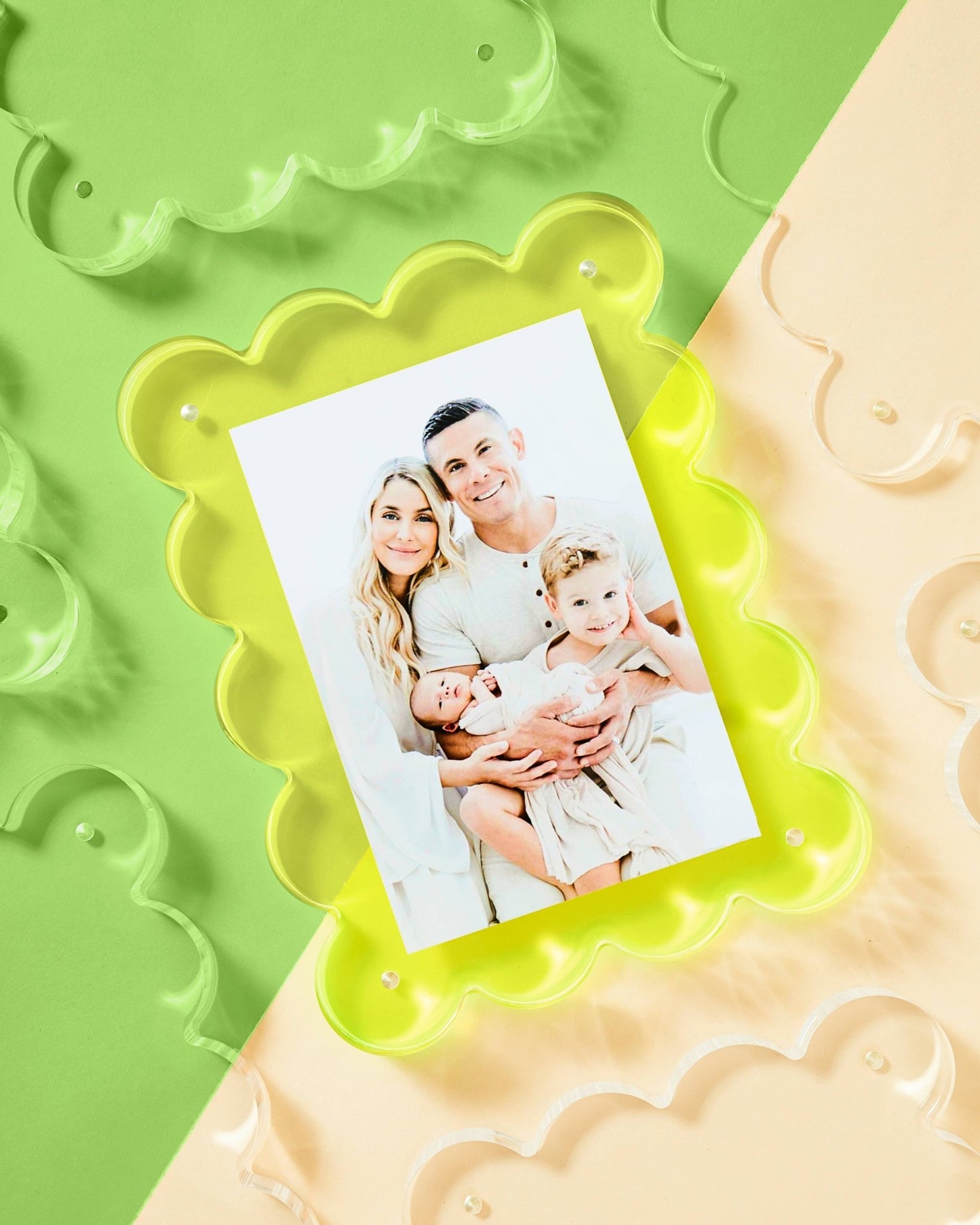 Neon Lime Acrylic Picture Frame - Bria Blair Creative