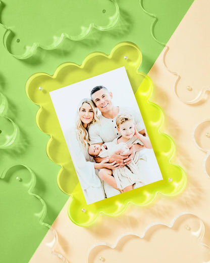 Neon Lime Acrylic Picture Frame - Bria Blair Creative