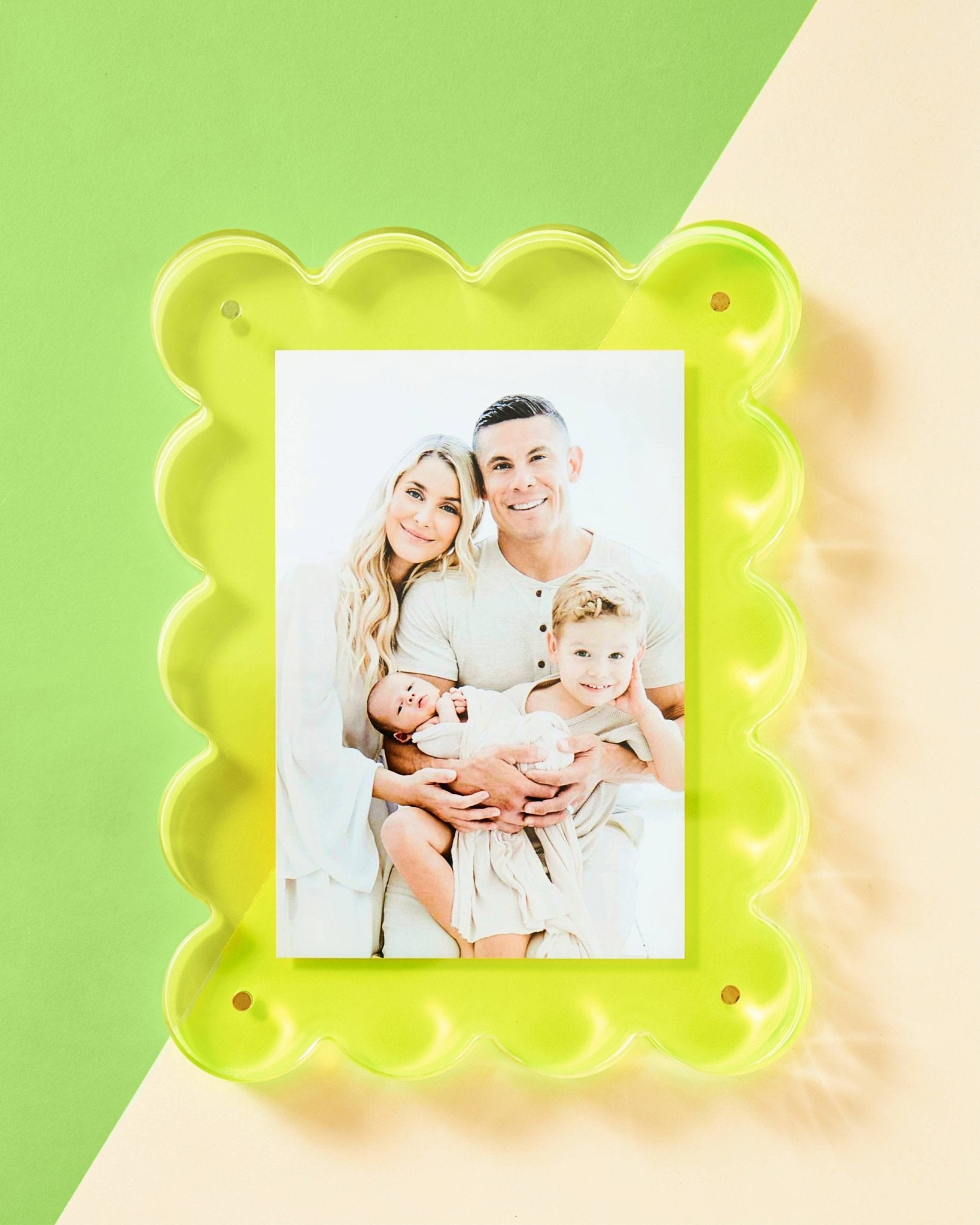 Neon Lime Acrylic Picture Frame - Bria Blair Creative