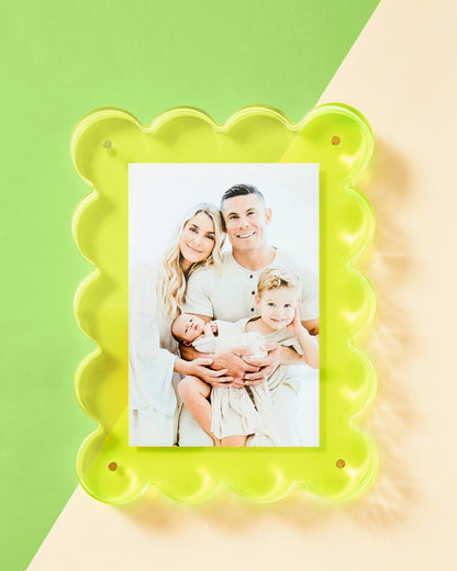 Neon Lime Acrylic Picture Frame - Bria Blair Creative