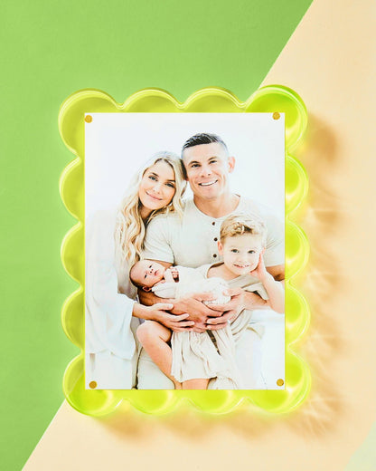 Neon Lime Acrylic Picture Frame - Bria Blair Creative