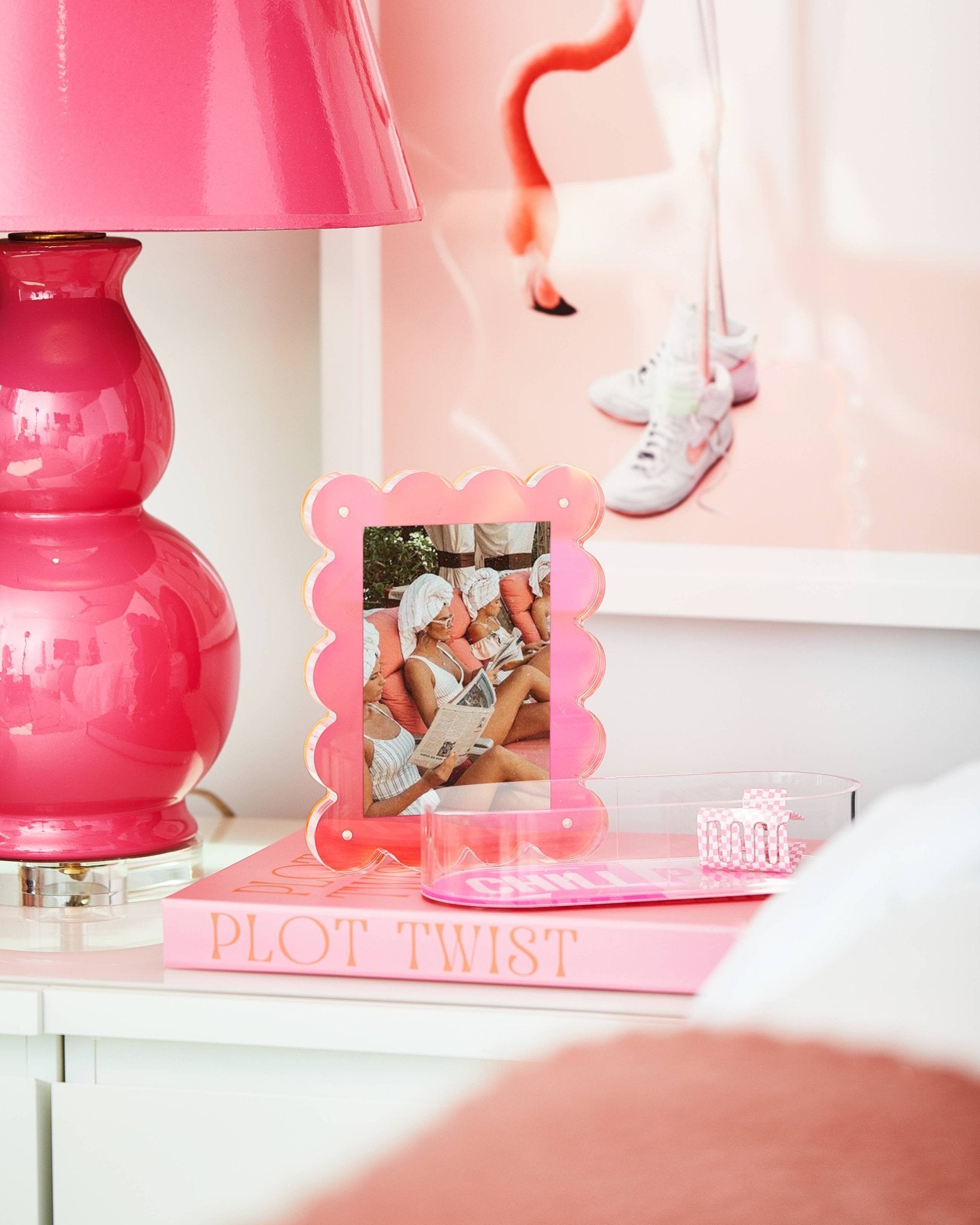 Neon Pink Acrylic Picture Frame - Bria Blair Creative