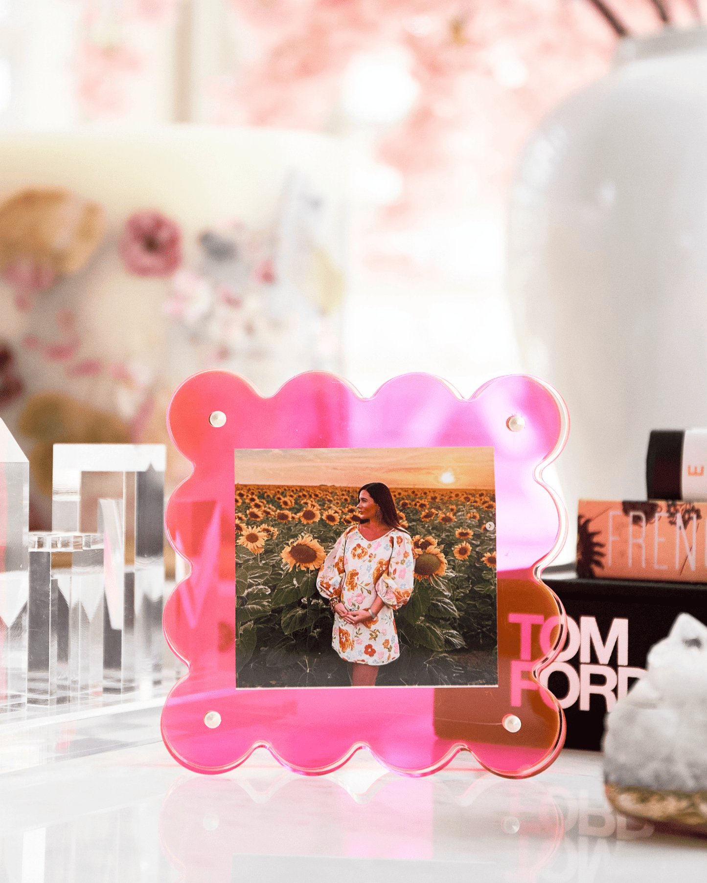 Neon Pink Mini Acrylic Picture Frame - Bria Blair Creative