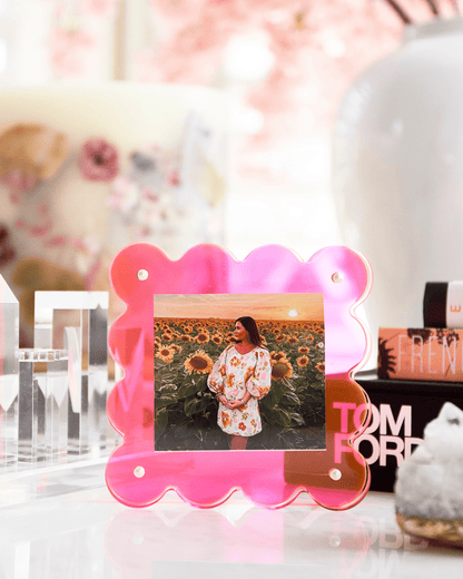 Neon Pink Mini Acrylic Picture Frame - Bria Blair Creative