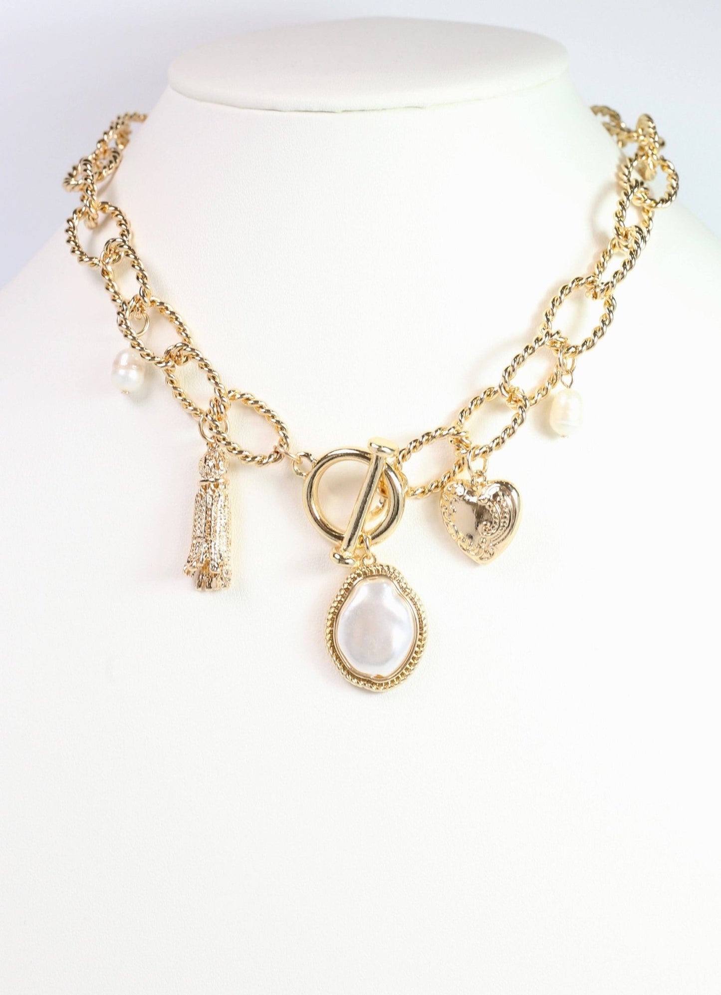 Nicky Charm Necklace Gold: Default - Bria Blair Creative