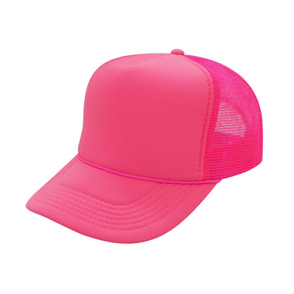Nissun Neon Color Foam Mesh Trucker Hats Caps, Blank Two Tone Snapbacks: Neon Green/White - Bria Blair Creative
