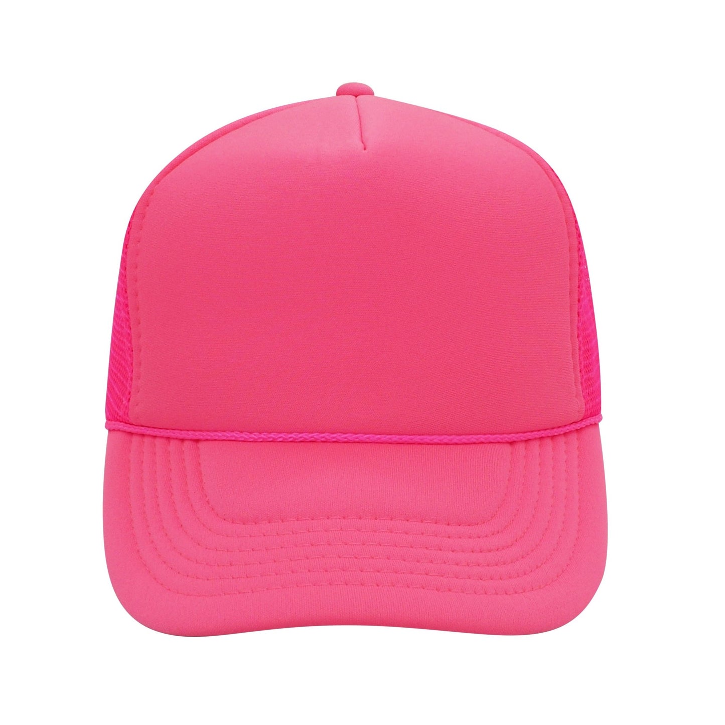 Nissun Neon Color Foam Mesh Trucker Hats Caps, Blank Two Tone Snapbacks: Neon Pink - Bria Blair Creative