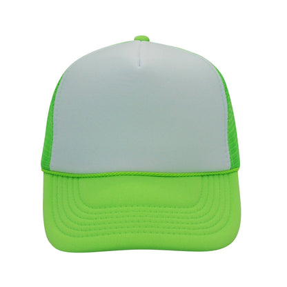 Nissun Neon Color Foam Mesh Trucker Hats Caps, Blank Two Tone Snapbacks: Neon Pink - Bria Blair Creative