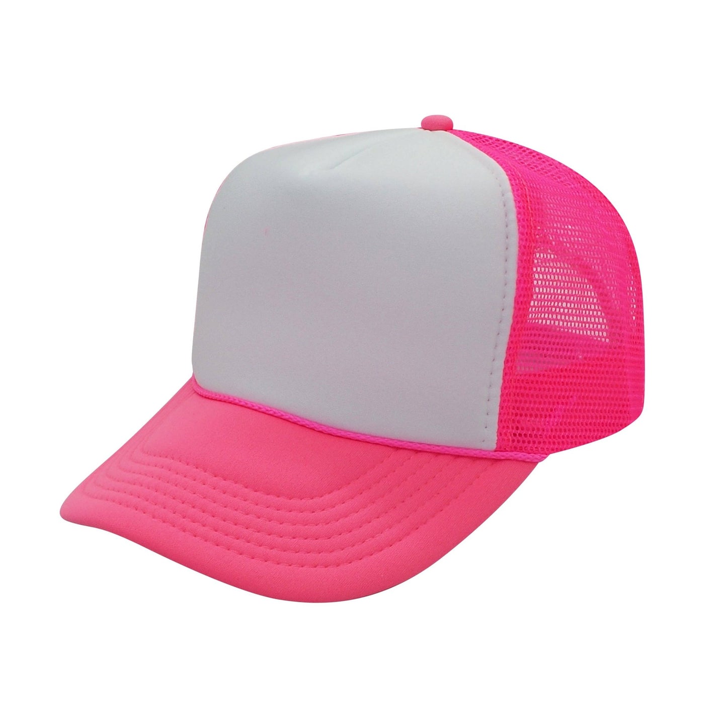 Nissun Neon Color Foam Mesh Trucker Hats Caps, Blank Two Tone Snapbacks: Neon Yellow - Bria Blair Creative