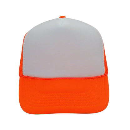 Nissun Neon Color Foam Mesh Trucker Hats Caps, Blank Two Tone Snapbacks: Neon Yellow - Bria Blair Creative