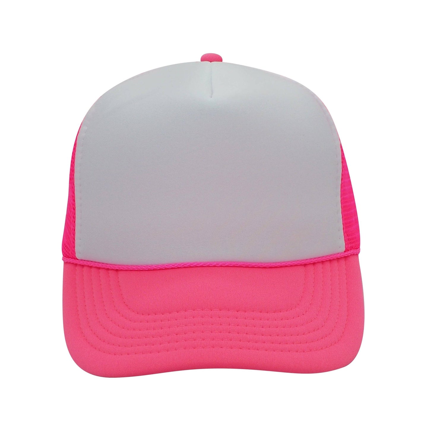Nissun Neon Color Foam Mesh Trucker Hats Caps, Blank Two Tone Snapbacks: Neon Yellow - Bria Blair Creative