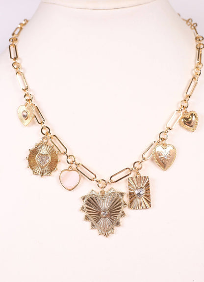 Nobles Charm Necklace GOLD - Bria Blair Creative
