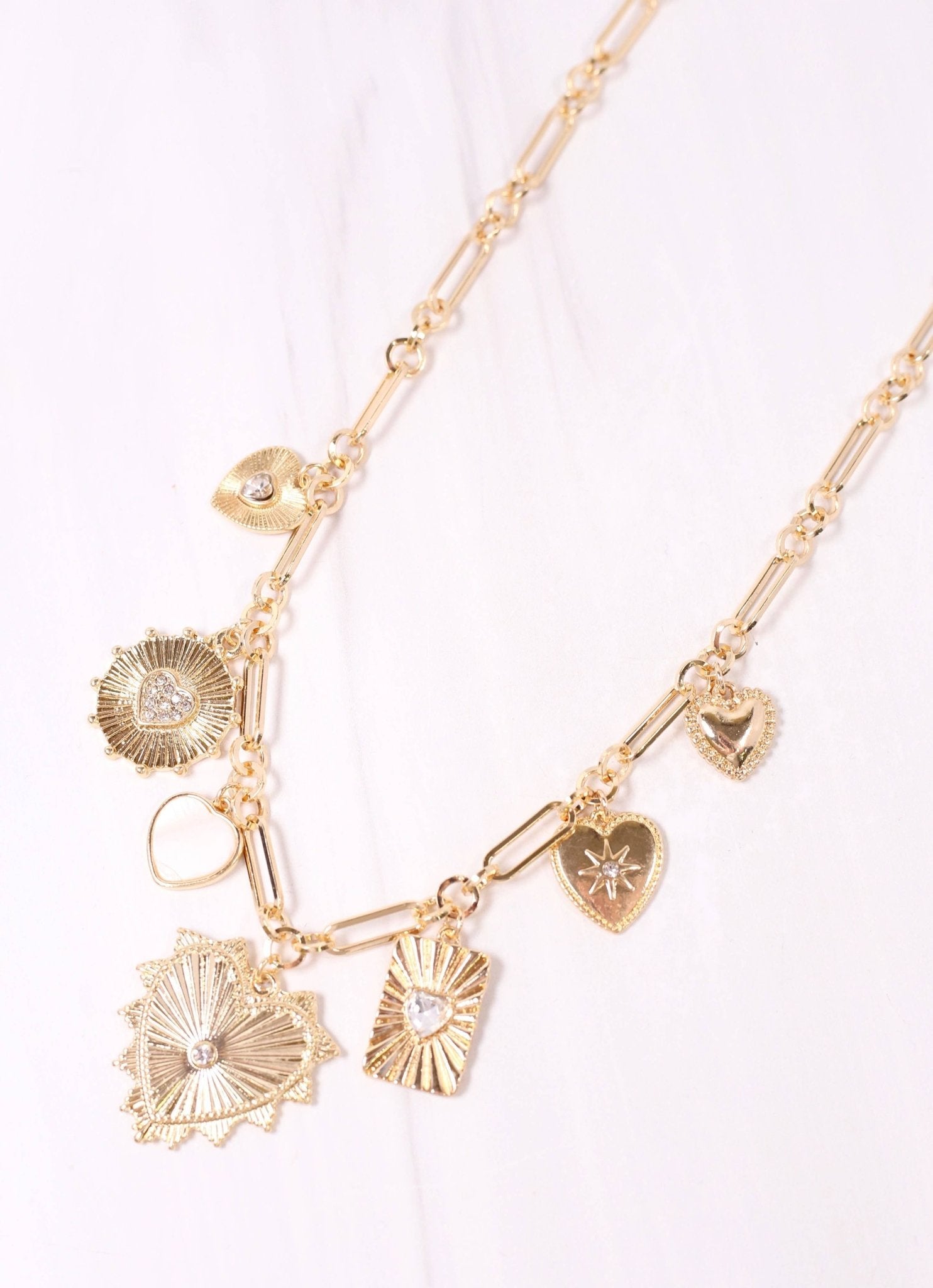 Nobles Charm Necklace GOLD - Bria Blair Creative