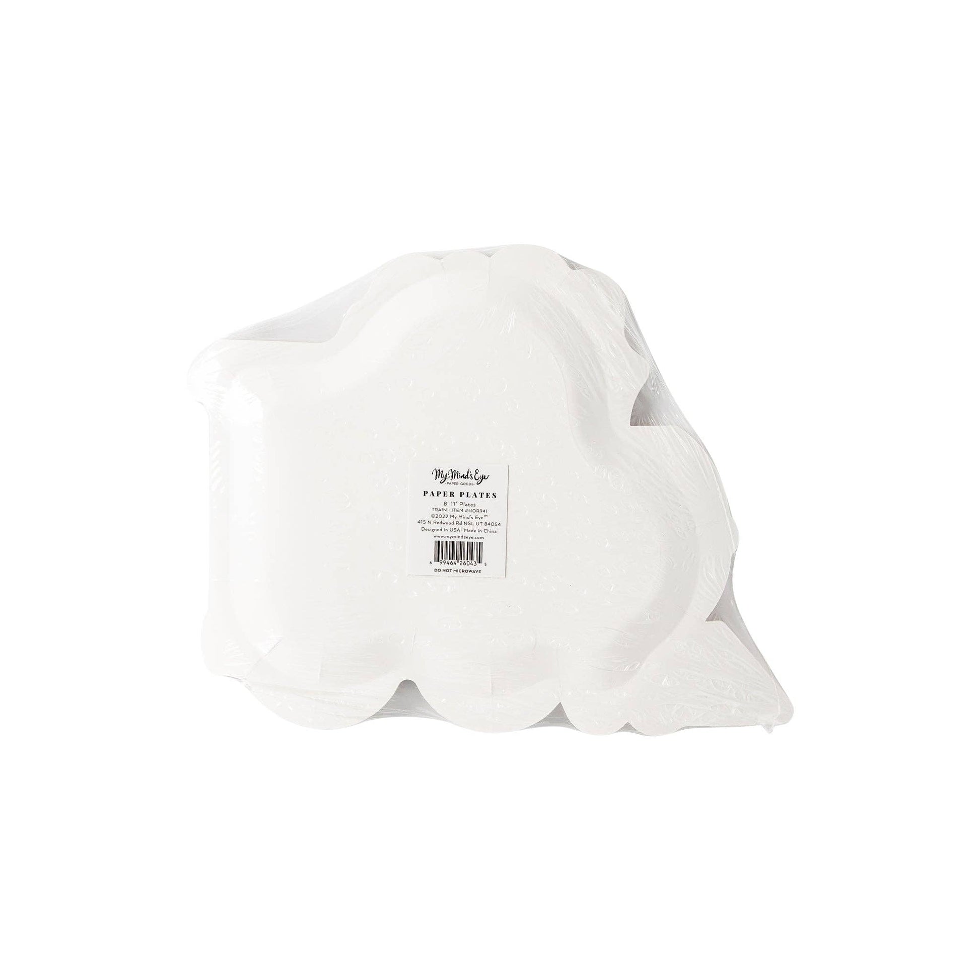NOR941 - North Pole Express Train Shaped Plate - Bria Blair Creative