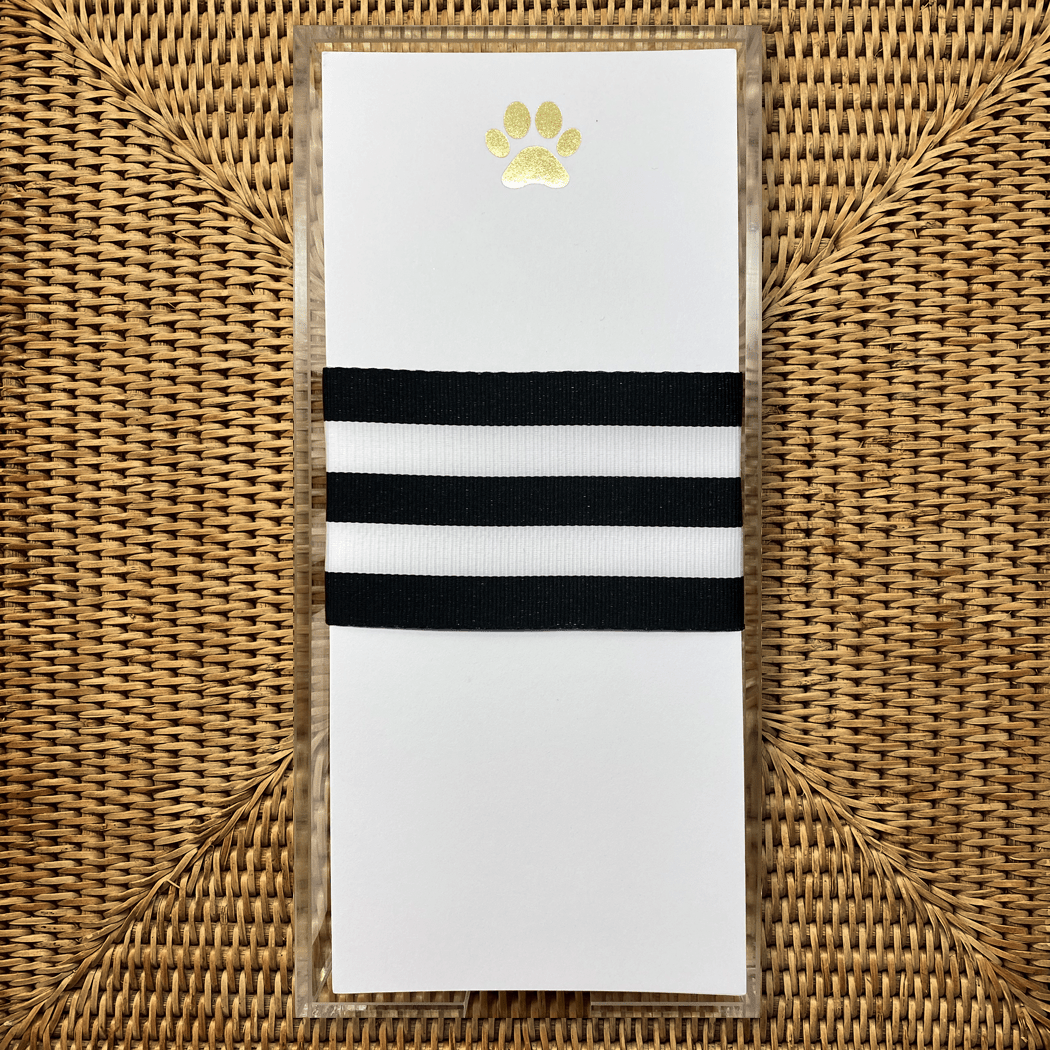 Notepad - Letter size Gold Foil Paw - Bria Blair Creative