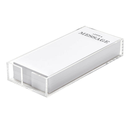 Notepaper in Acrylic Tray - Leave A Message - Bria Blair Creative