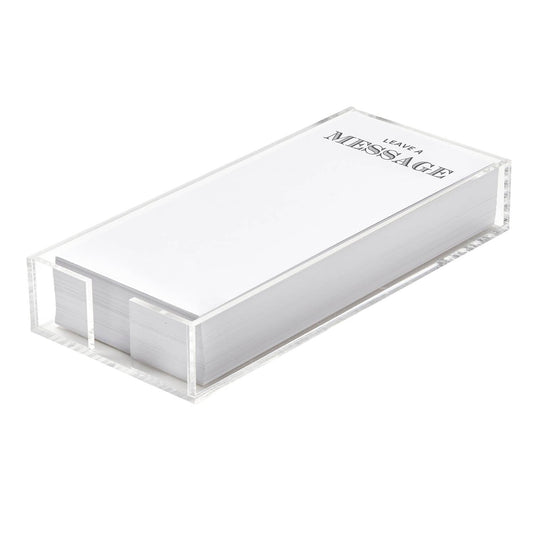 Notepaper in Acrylic Tray - Leave A Message - Bria Blair Creative