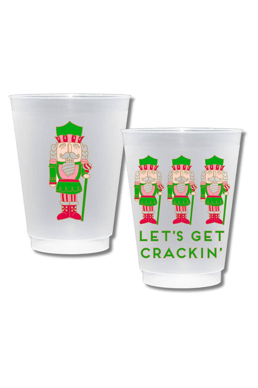 Nutcracker Shatterproof Frost Flex Plastic Cups (Set of 10) - Bria Blair Creative