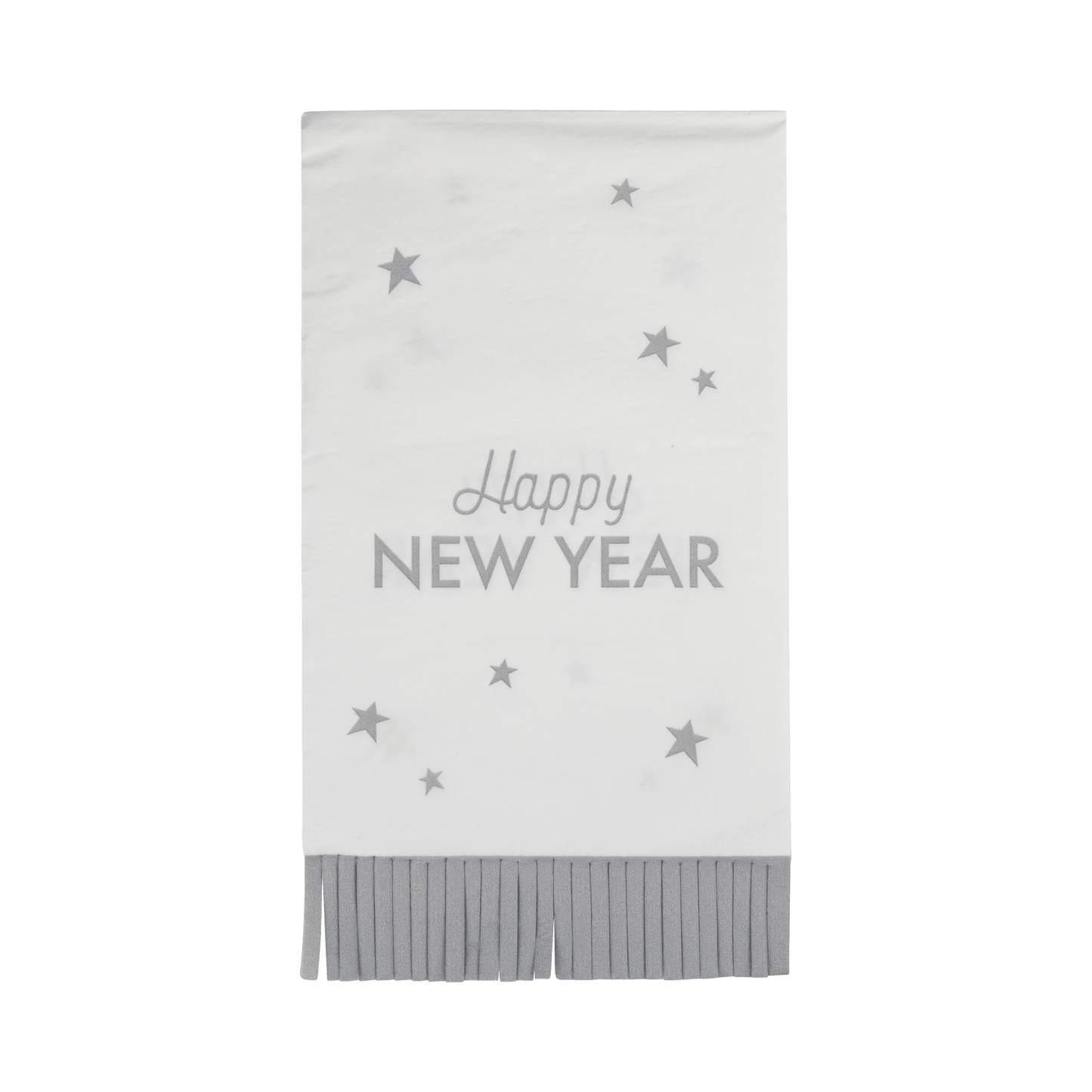 NYE1139 - Happy New Year Fringed Dinner Napkin - Bria Blair Creative