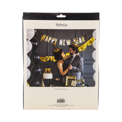 NYE1208 - Black and Gold Party Hats - Bria Blair Creative