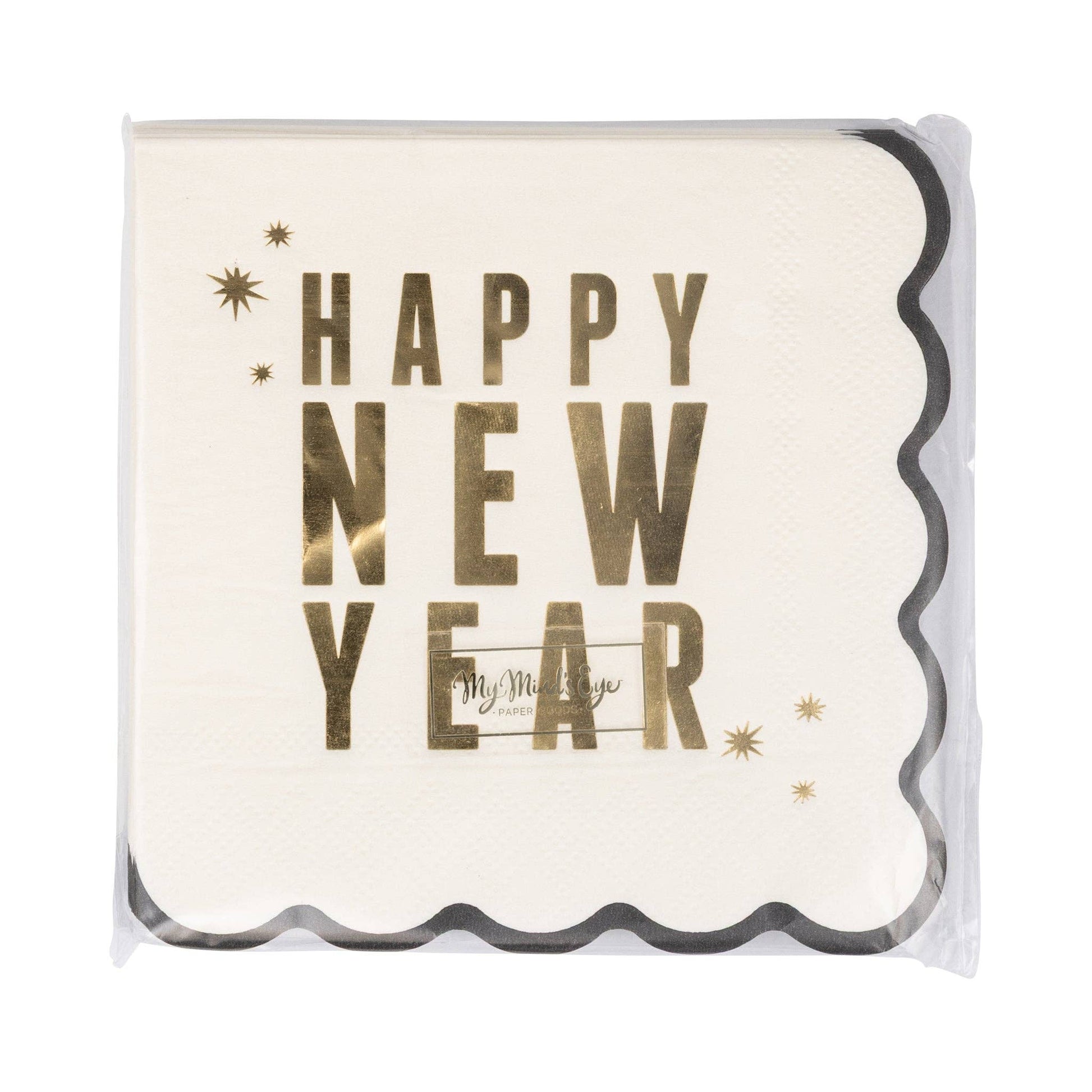 NYE1239 - Happy New Year Cocktail Napkin - Bria Blair Creative