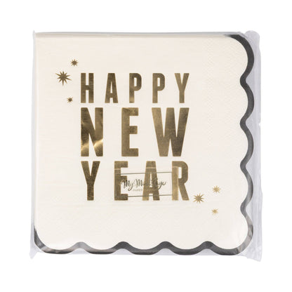 NYE1239 - Happy New Year Cocktail Napkin - Bria Blair Creative